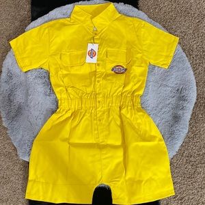 Yellow Dickies Romper